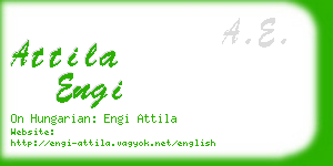 attila engi business card